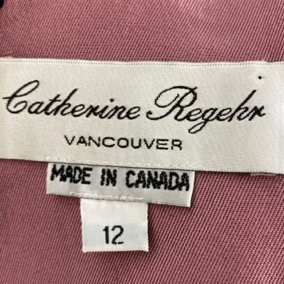 Catherine Regehr NEW NWT Rose Quartz Off The Shoulder Silk-wool Gown Size 12 - Picture 5 of 10